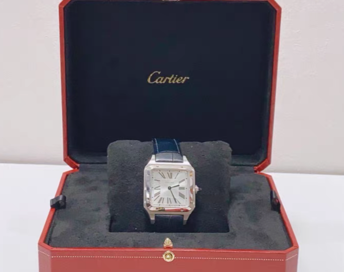 Cartier Santos Dumont WSSA0022 31.4mm Men's Watch Brand New condition - GreshamTech