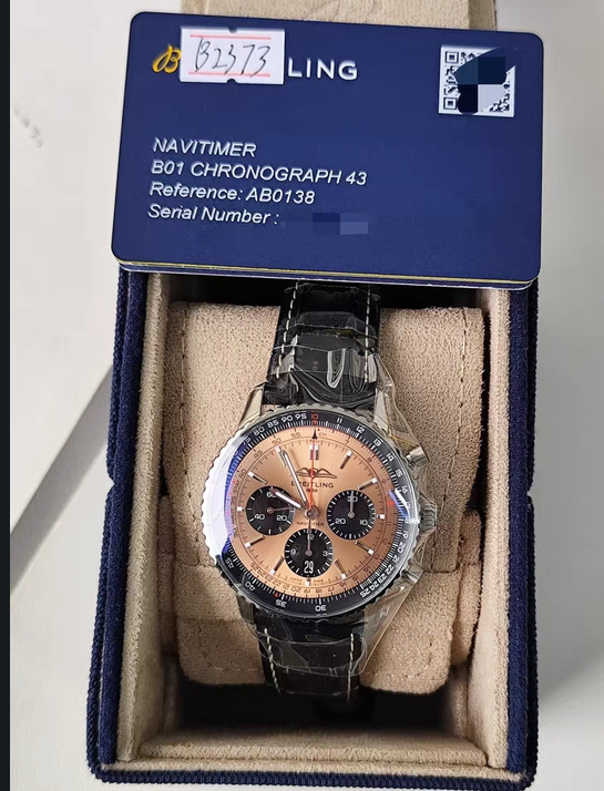 Breitling AB0138241K1P1 43mm Men's Watch Brand New - GreshamTech