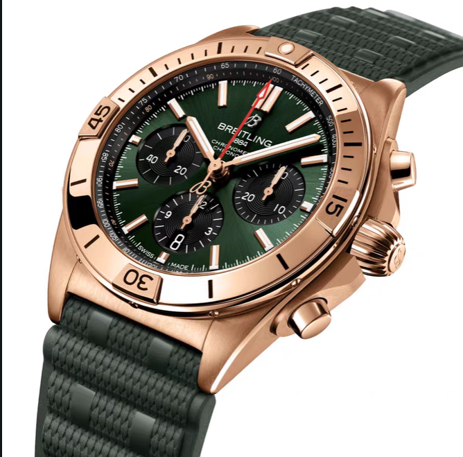 Breitling RB0134101L1S1 18K 42mm Men's Watch Brand New - GreshamTech