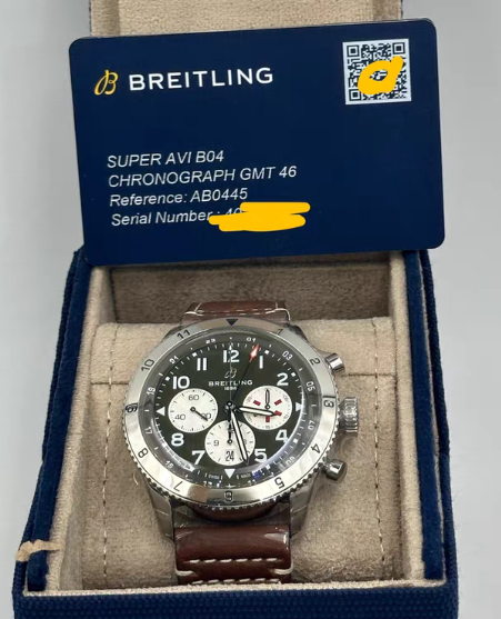 Breitling AB04452A1L1X1 46mm Men's Watch Brand New - GreshamTech