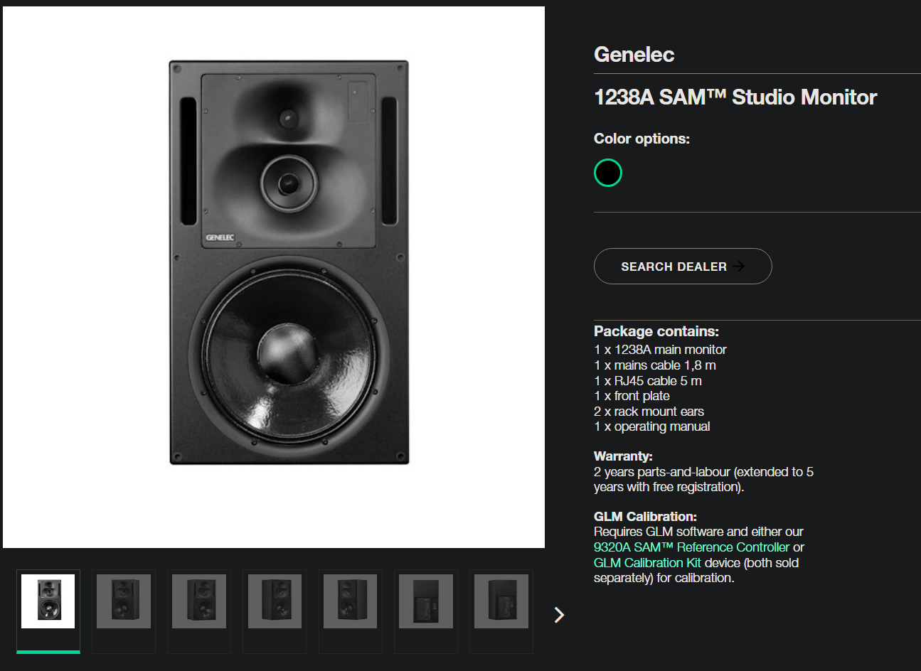 Genelec 1238A 3-Ways Studio Monitor Speaker Brand New (Pair - GreshamTech