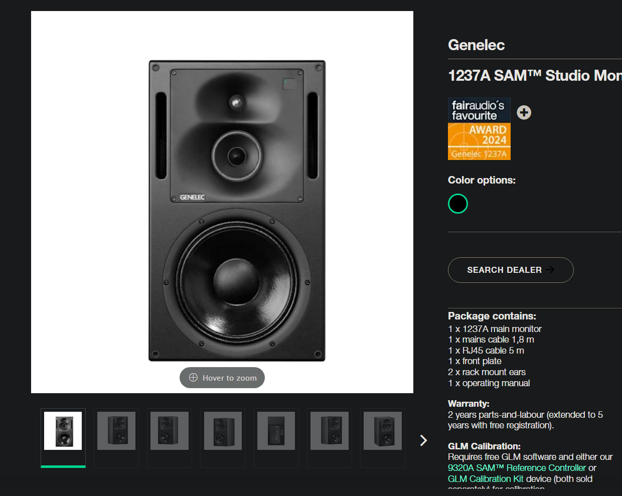 Genelec 1238A 3-Ways Studio Monitor Speaker Brand New (Pair - GreshamTech