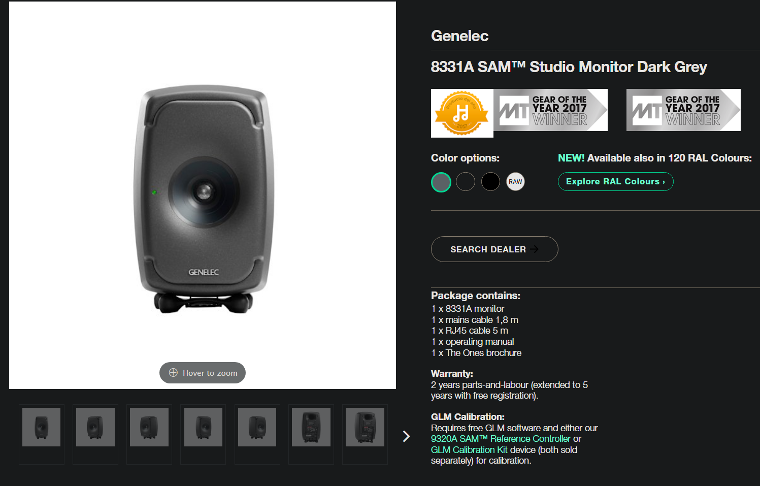 Genelec 8331A SAM™ Studio Monitor Speaker Brand New (Pair - GreshamTech
