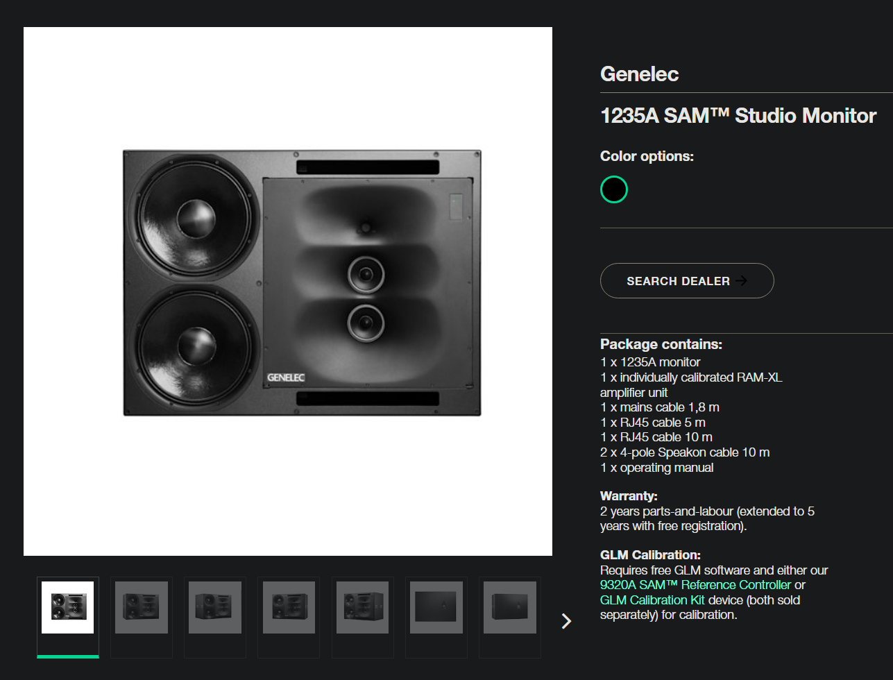 Genelec 1235A 3-Ways Studio Monitor Speaker Brand New (Pair - GreshamTech