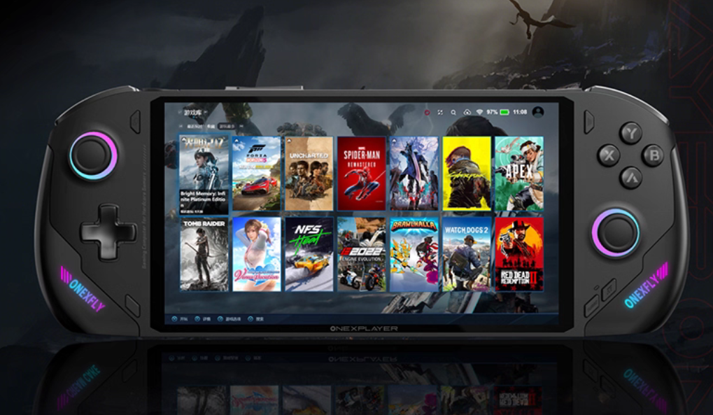 OneXplayer Gaming Joystick HandHeld F1 Pro 7'' AMD 370 32+1GT OLED Brand New - GreshamTech