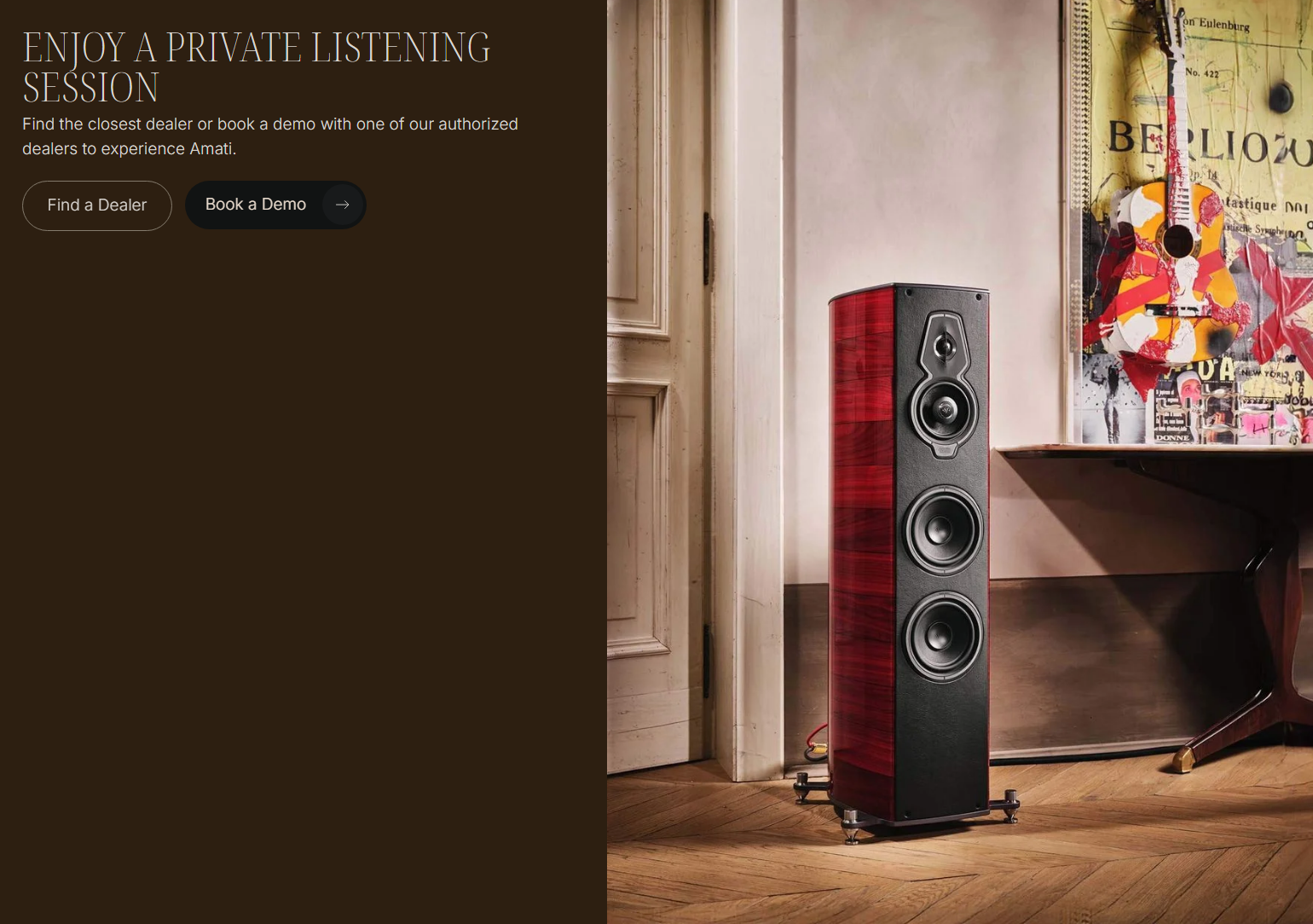 Sonus Faber Serafino G2 Floor Speaker Brand New - GreshamTech