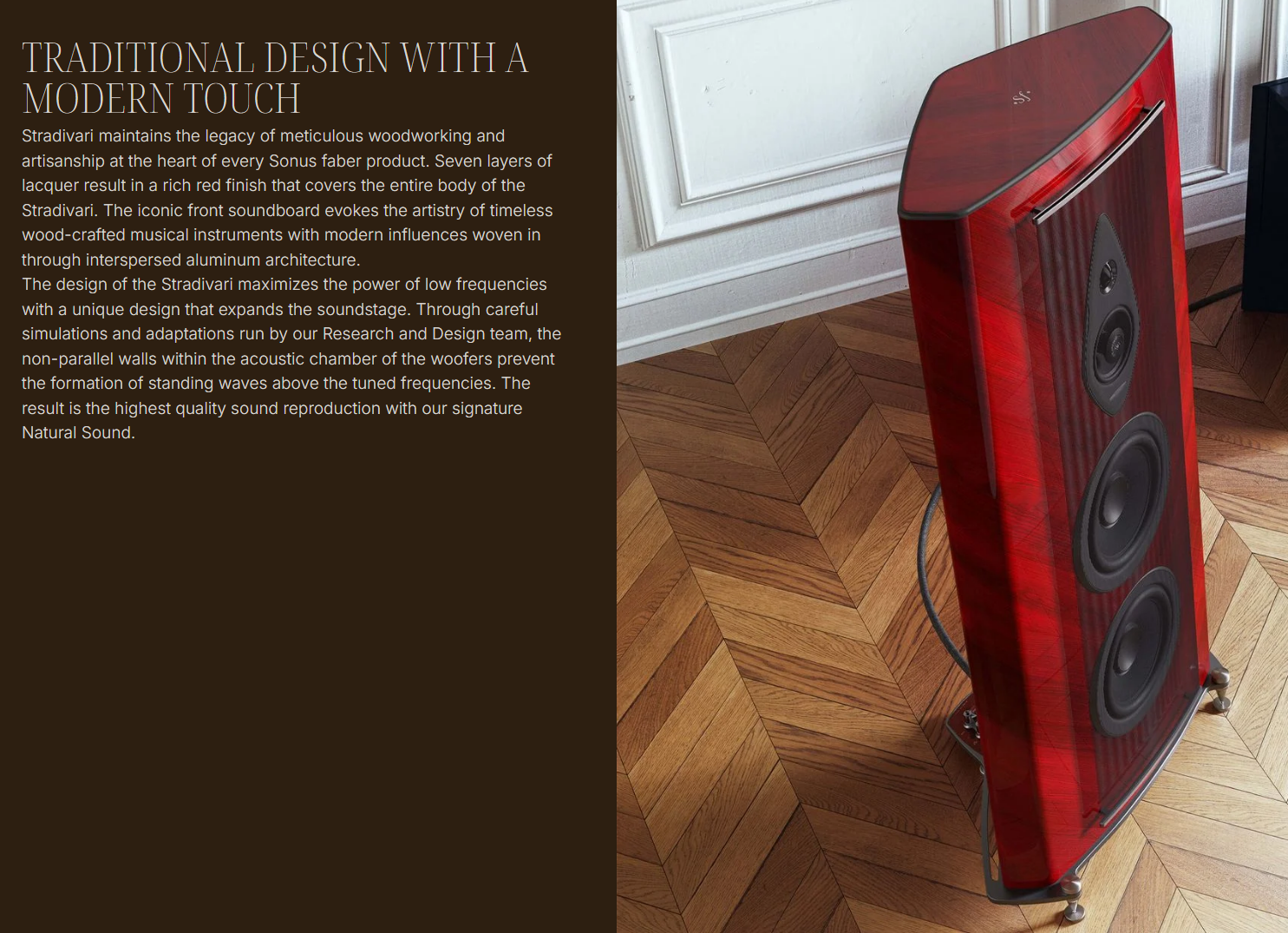 Sonus Faber Stradivari G2 Floor Speaker Brand New - GreshamTech