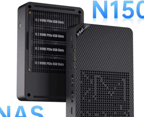 Msecore N150 NVME NAS with 4 x NVME slots 12GB+64GB Brand New - GreshamTech