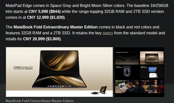 Huawei MatePad Edge 2-in-1 switch Tablet / Laptop 16+512GB Brand New - GreshamTech