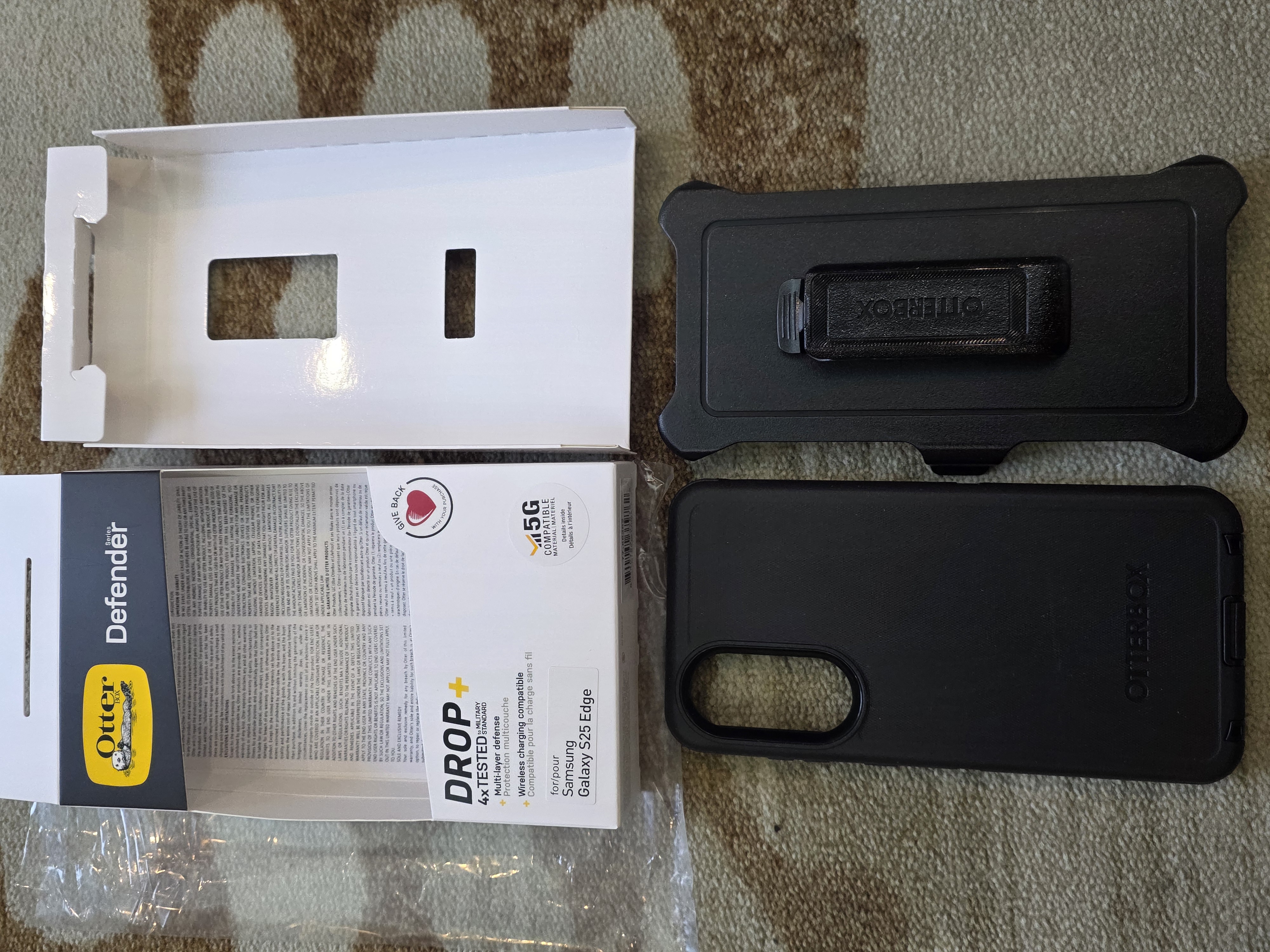 Samsung S25 Edge / S25Edge Otterbox Defender Case Black (0887) - GreshamTech