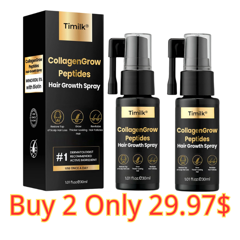 （LAST DAY SALE - 80% OFF🔥)👩‍⚕️Timilk® CollagenGrow Peptides Hair Growth Spray