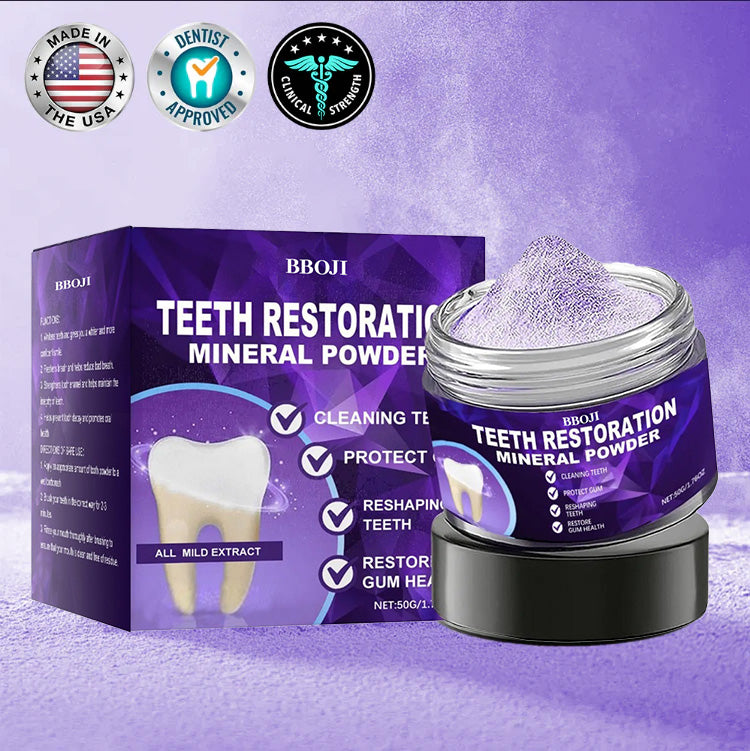🎁BBOJI™ Limited-Time Offer🎁 - Don't miss out! Tooth Repair Mineral Powder (Treats periodontitis and oral ulcers, prevents tooth loss, and repairs gum recession)