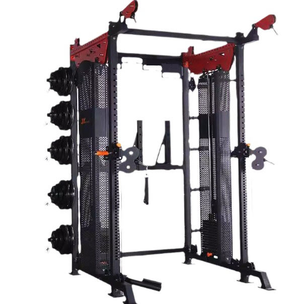 New Style Commercial Fitness Equipment Comprehensive Strength Training Smith Machine Multi-Function Station-Made Durable Metal