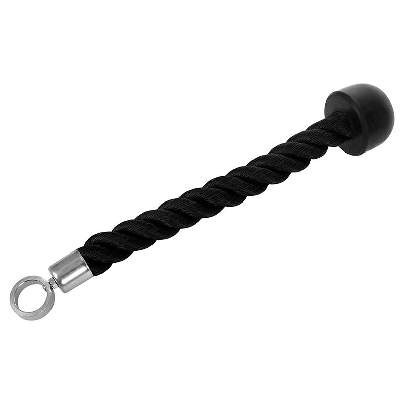 Steel Nylon Tricep Rope Comfortable Grip Heavy-Duty Cable Attachment for Gym Fitness Biceps Forearm Strength Training