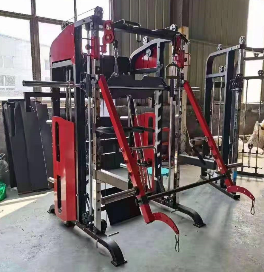 Multi Functional Trainer Barbell Rack Squat Racks Fitness Equipment Smith Machine Commercial Gym Fitness Equipment