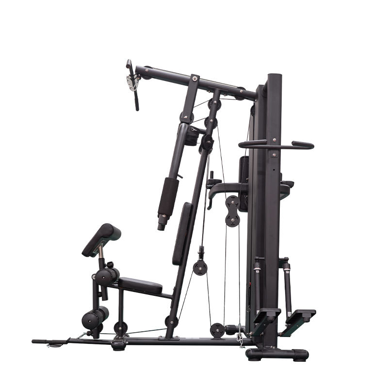 Commercial/Home Gym Exercise Machine with Three Multi-Station Fitness Setup
