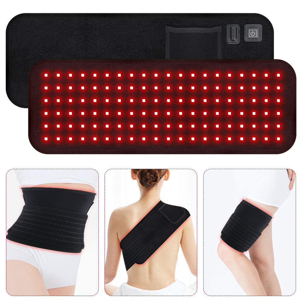 ODM/OEM LED 660nm 850nm Wearable Wrap Deep Infrared Light Therapy Pad Pain Relief Device Red Light Therapy Band