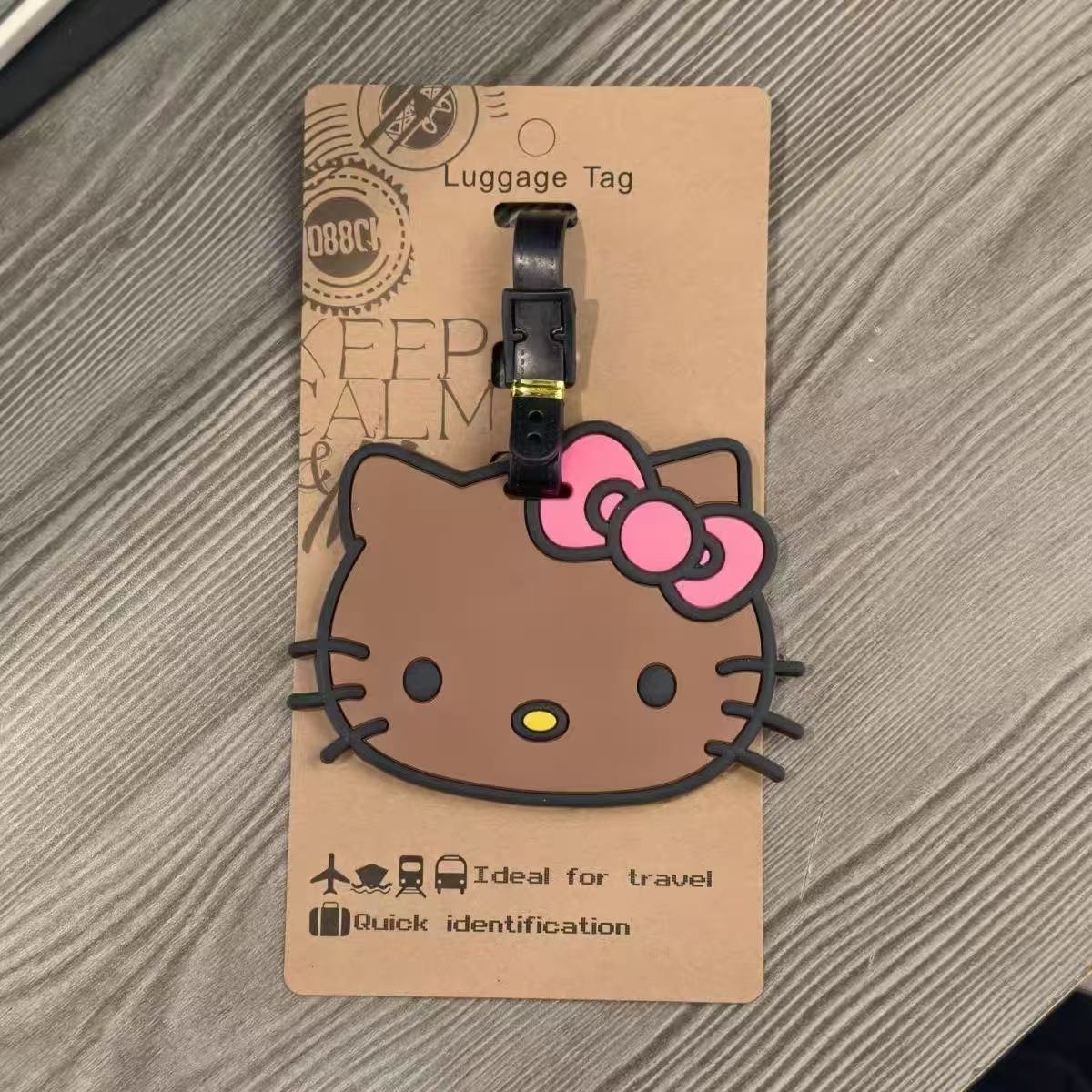 Black Hello Kitty HEAD Luggage Tag