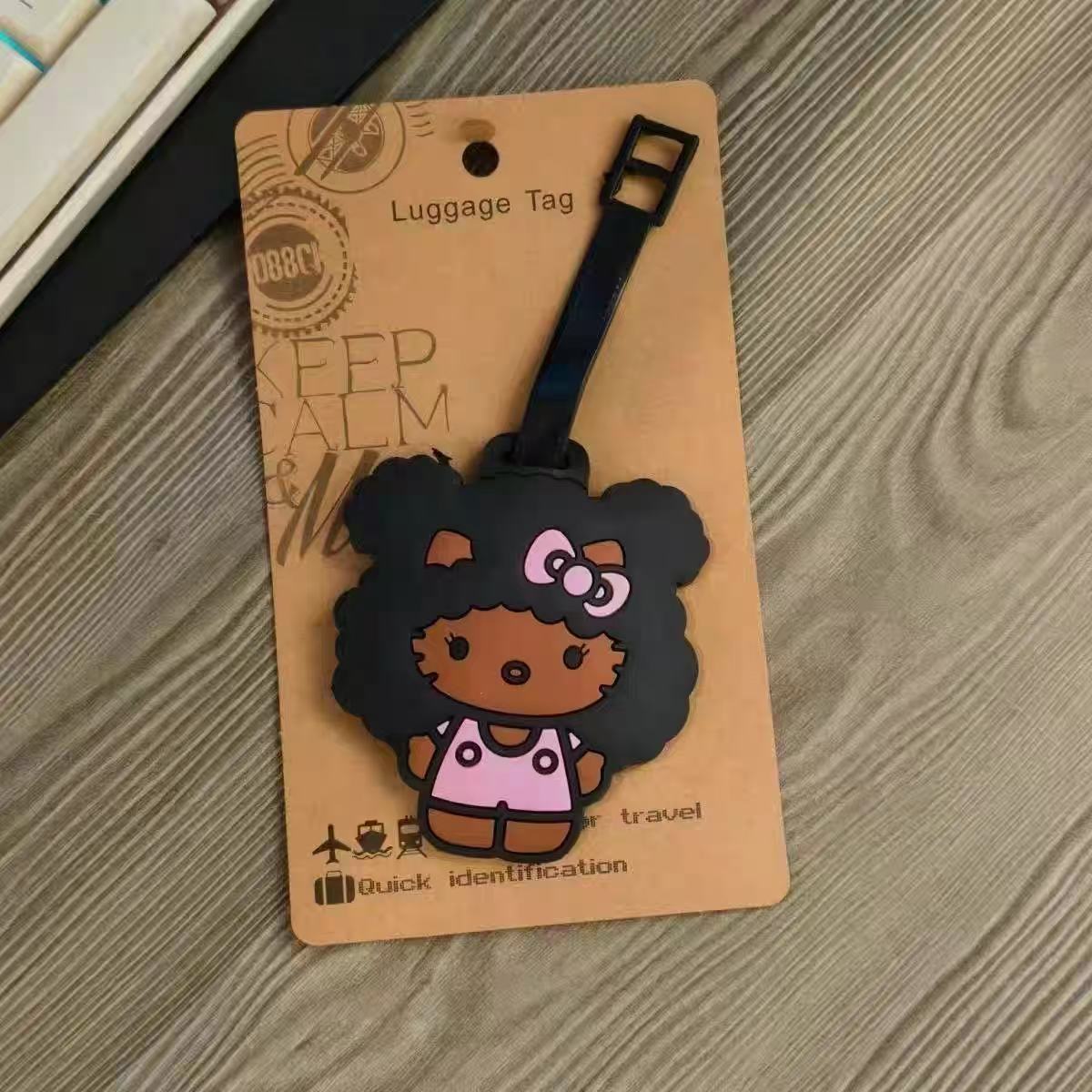 Black Hello Kitty STAR Luggage Tag