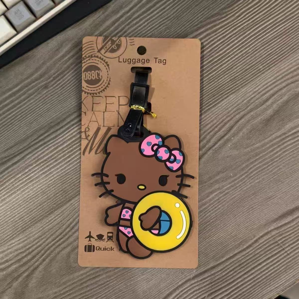 Black Hello Kitty BUOY Luggage Tag