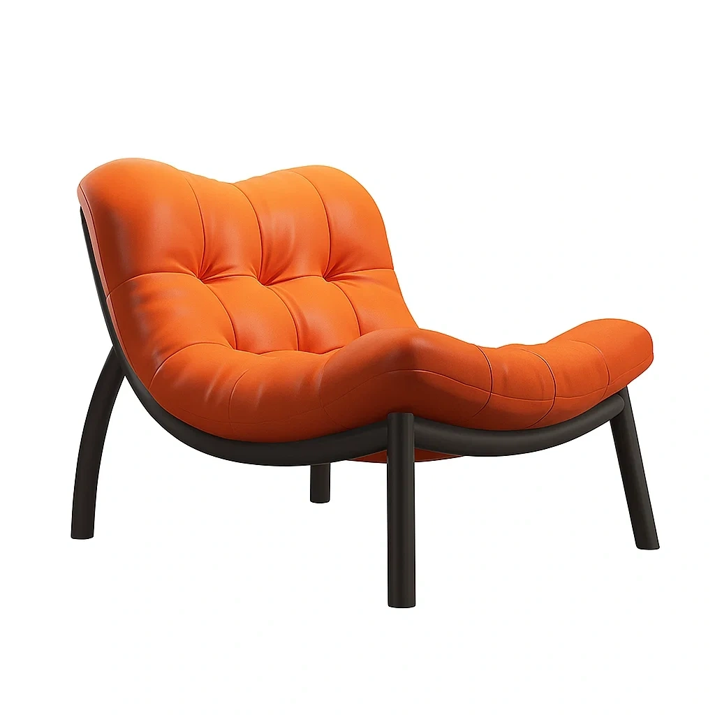 Fauteuil design moderne en cuir avec dossier ergonomique
