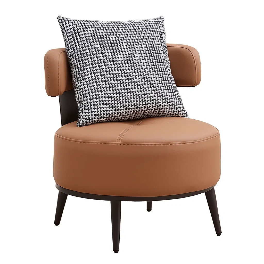 Chaise design moderne avec coussin décoratif