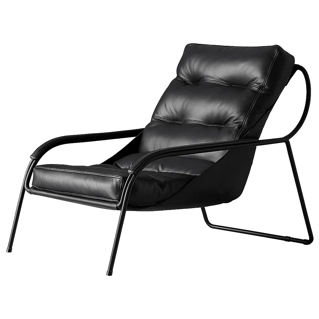 Fauteuil design moderne avec structure métallique