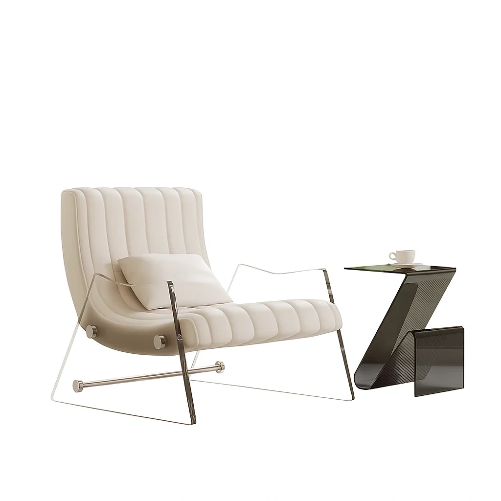 Ensemble fauteuil design moderne avec table d’appoint