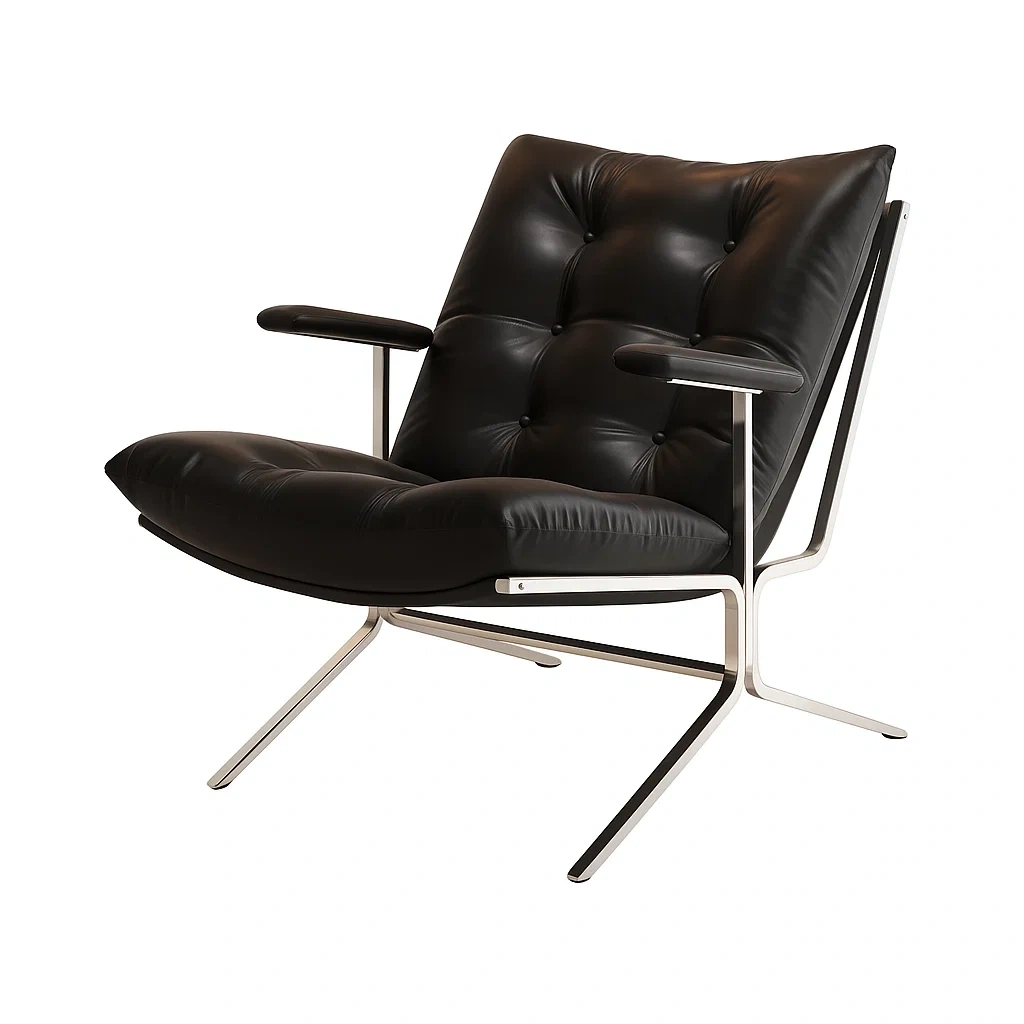 Fauteuil design contemporain avec accoudoirs rembourrés