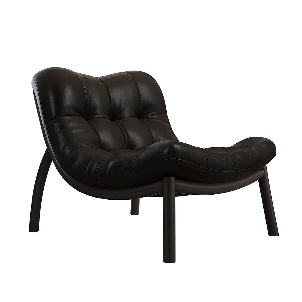 Fauteuil design moderne en cuir avec dossier ergonomique