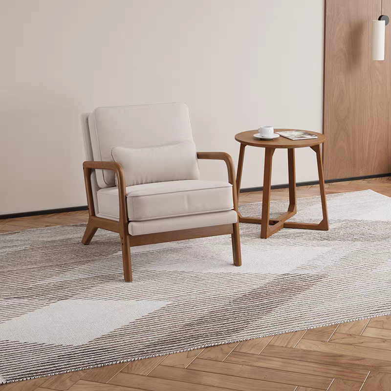 Ensemble 2 pièces avec 1 fauteuil et 1 table basse en bois