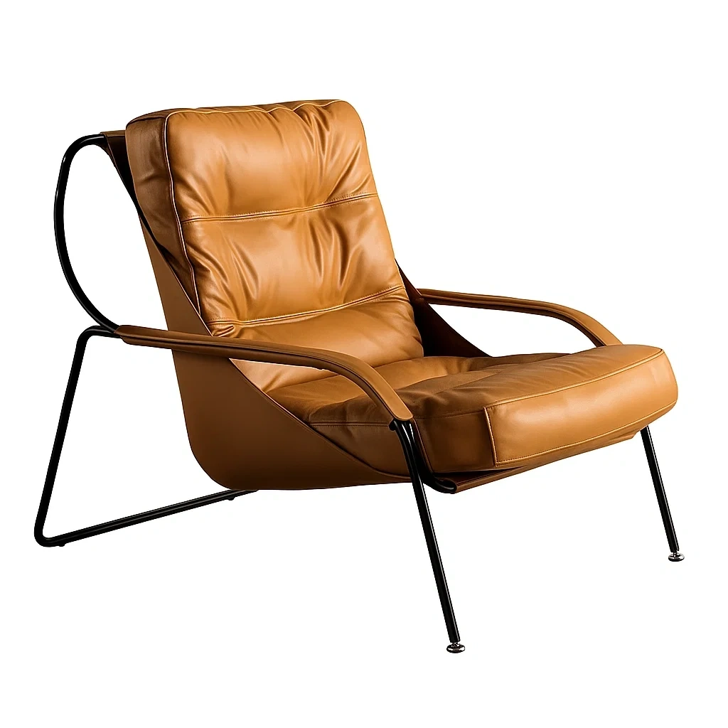 Fauteuil design moderne avec structure métallique
