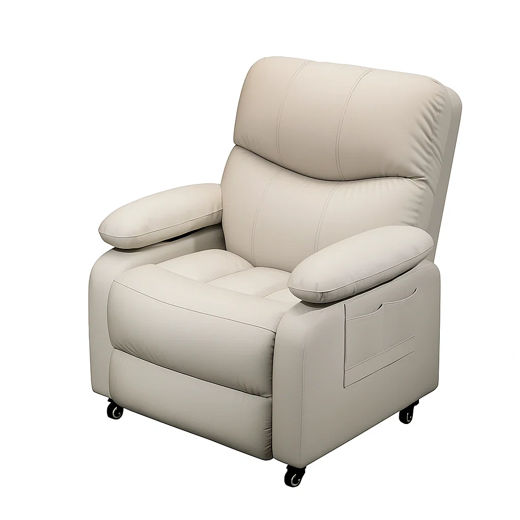 Fauteuil relax moderne avec accoudoirs rembourrés et dossier confortable