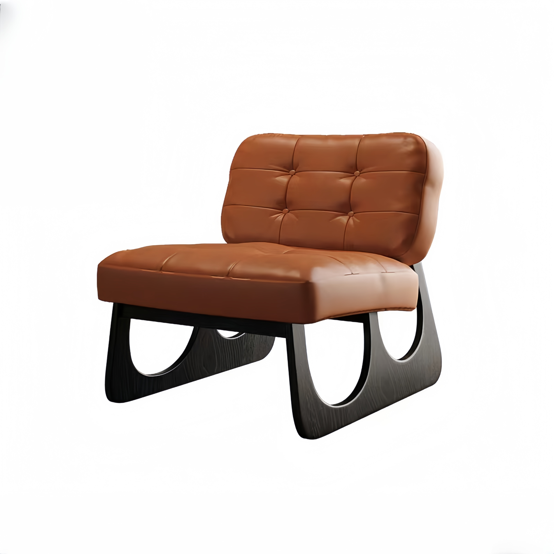Chaise design moderne avec assise capitonnée