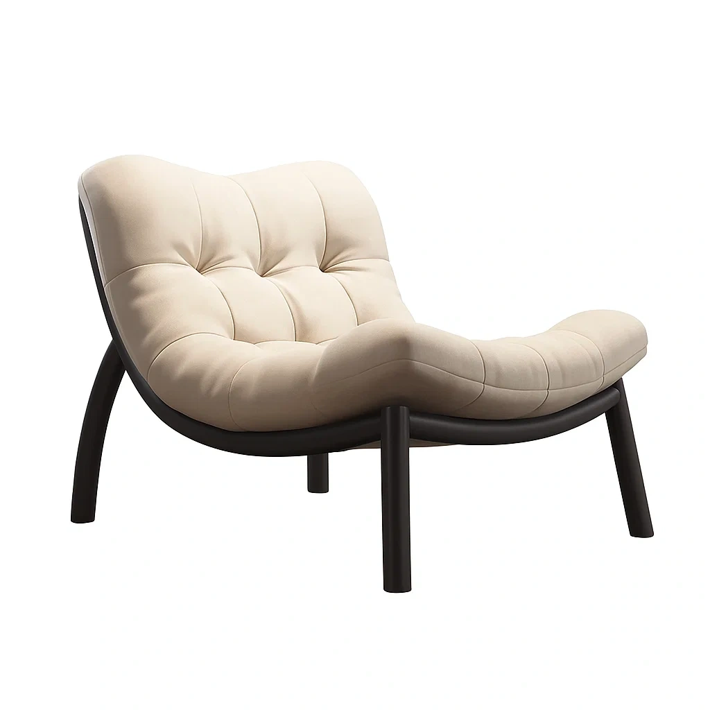 Fauteuil design moderne en cuir avec dossier ergonomique