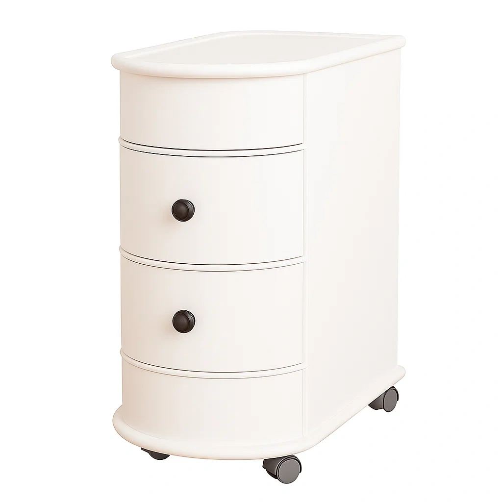 Meuble de rangement avec 2 tiroirs et roulettes