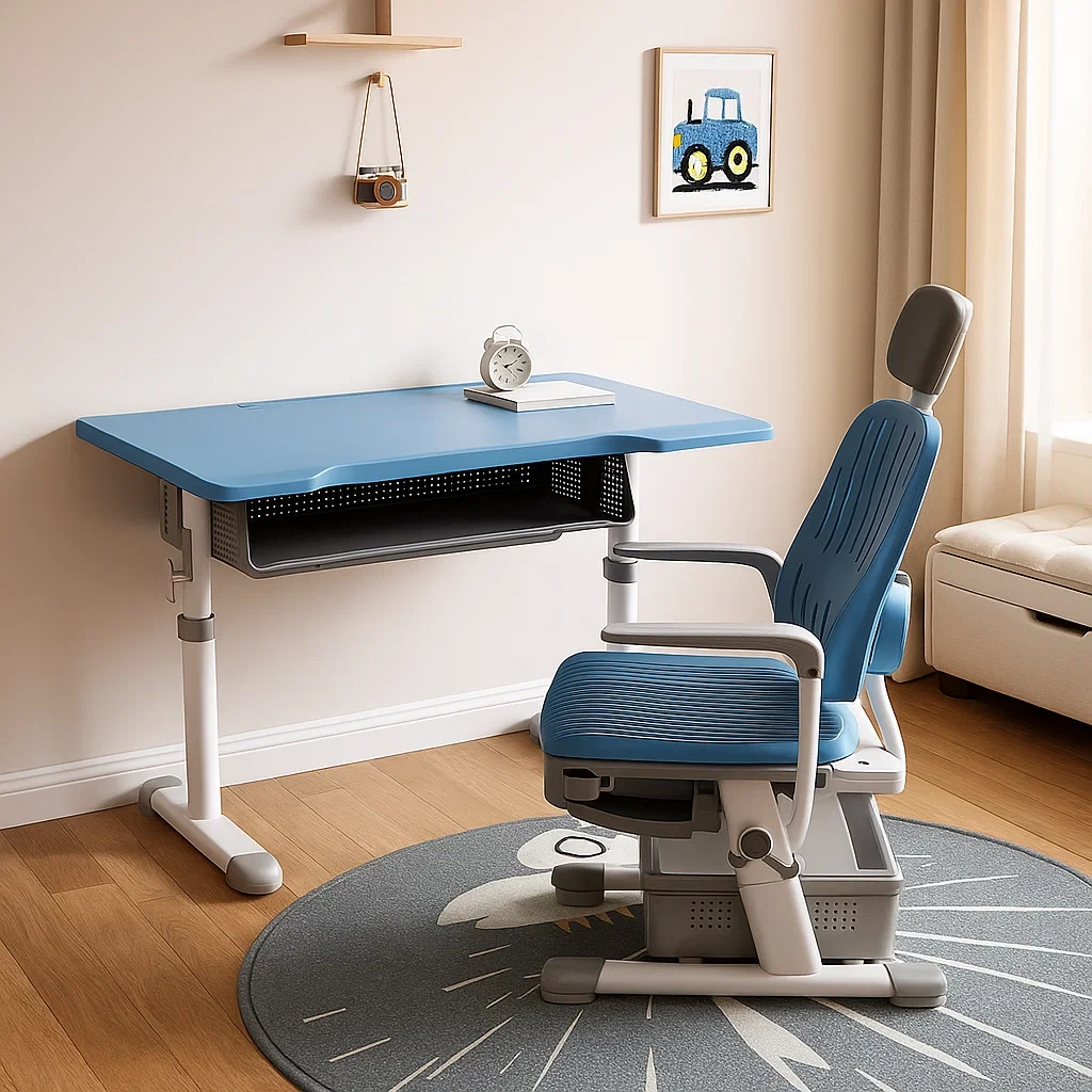 Bureau et chaise ergonomiques pour enfants réglables