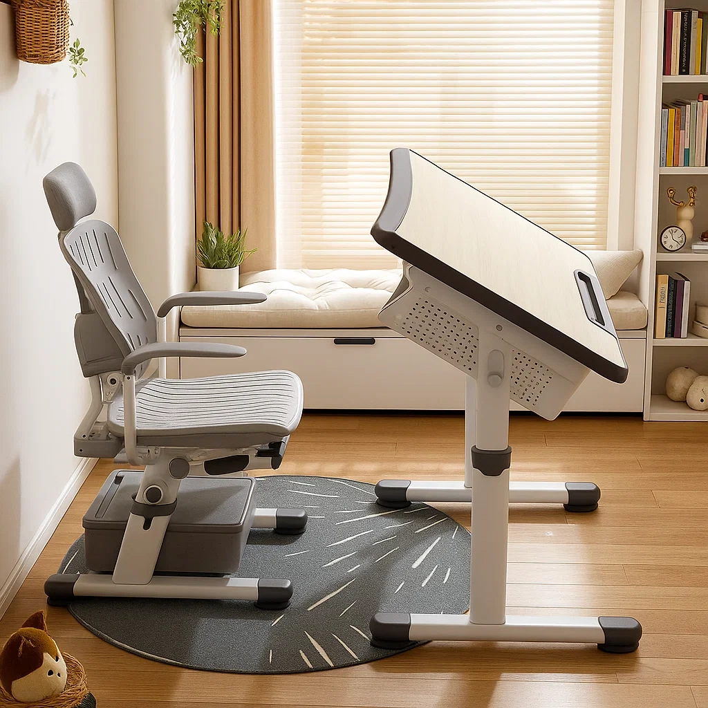 Bureau et chaise ergonomiques pour enfants réglables