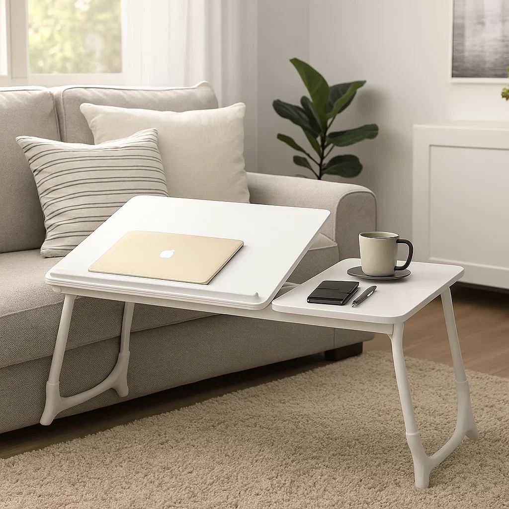 Table pliante multifonction en bois pour ordinateur portable