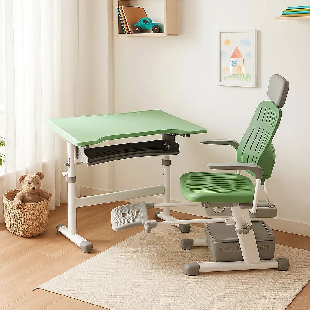 Bureau et chaise ergonomiques pour enfants réglables