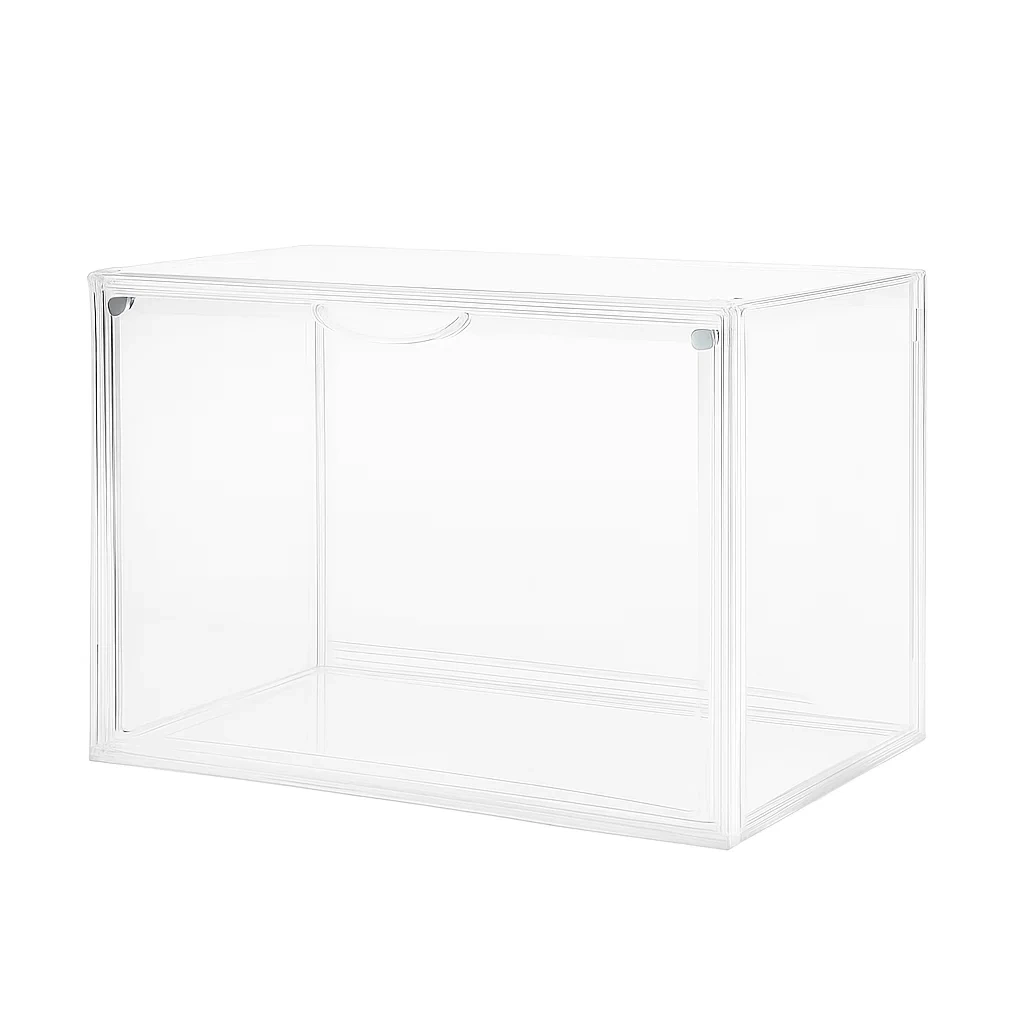 Boîte de rangement transparente empilable