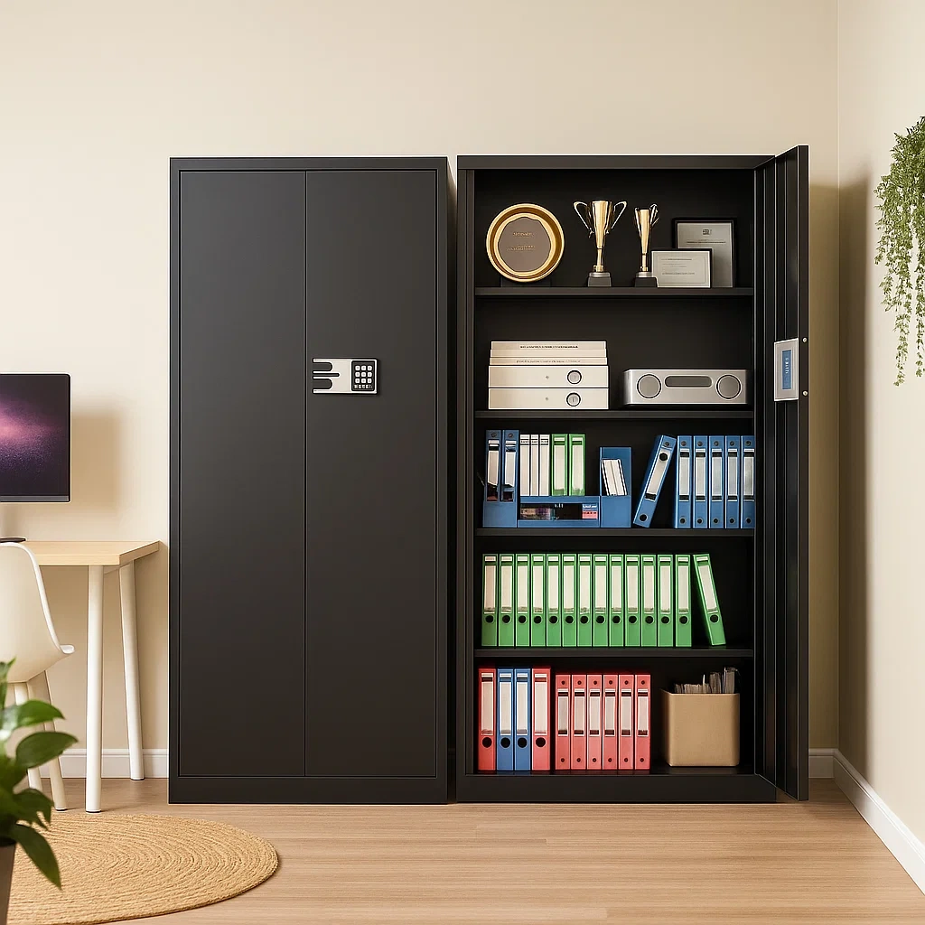 Armoire de rangement métallique avec serrure électronique