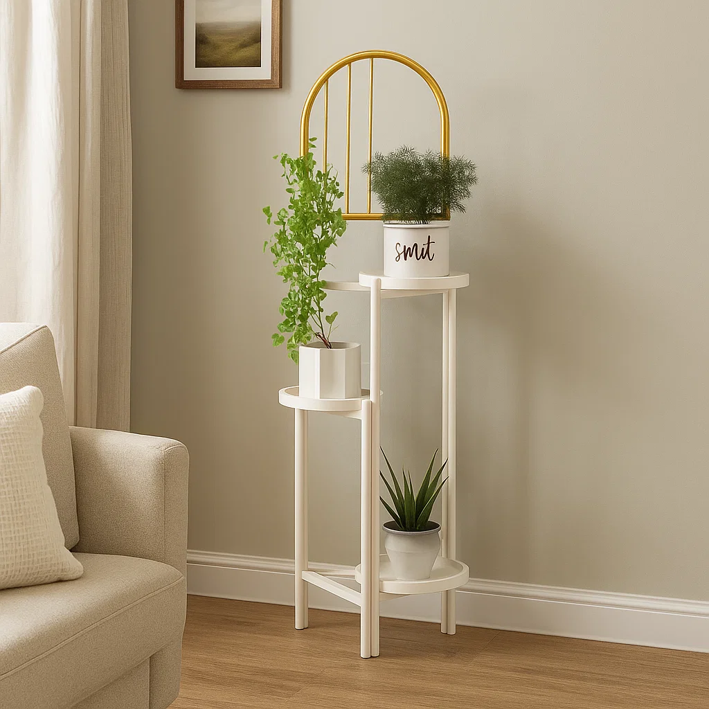 Étagère porte-plantes en bois à 3 niveaux