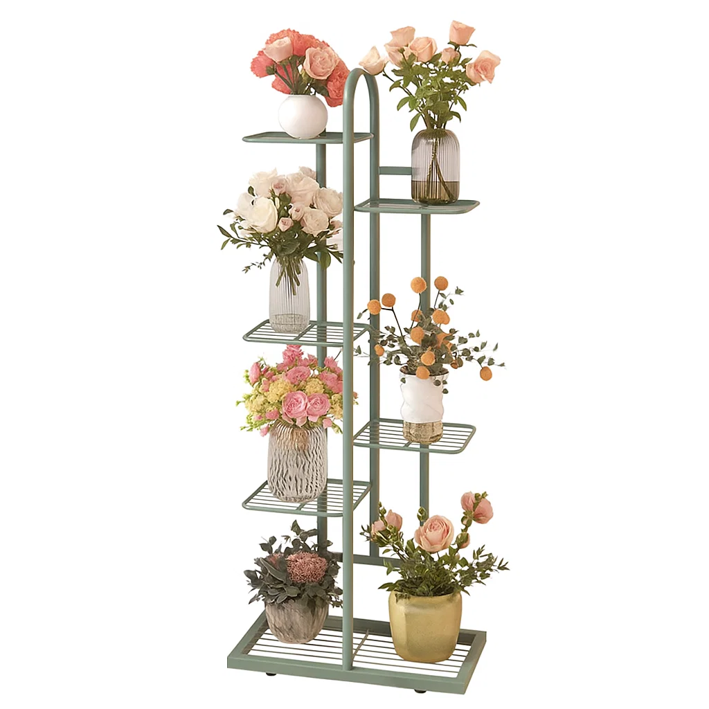 Étagère à plantes en métal à plusieurs niveaux