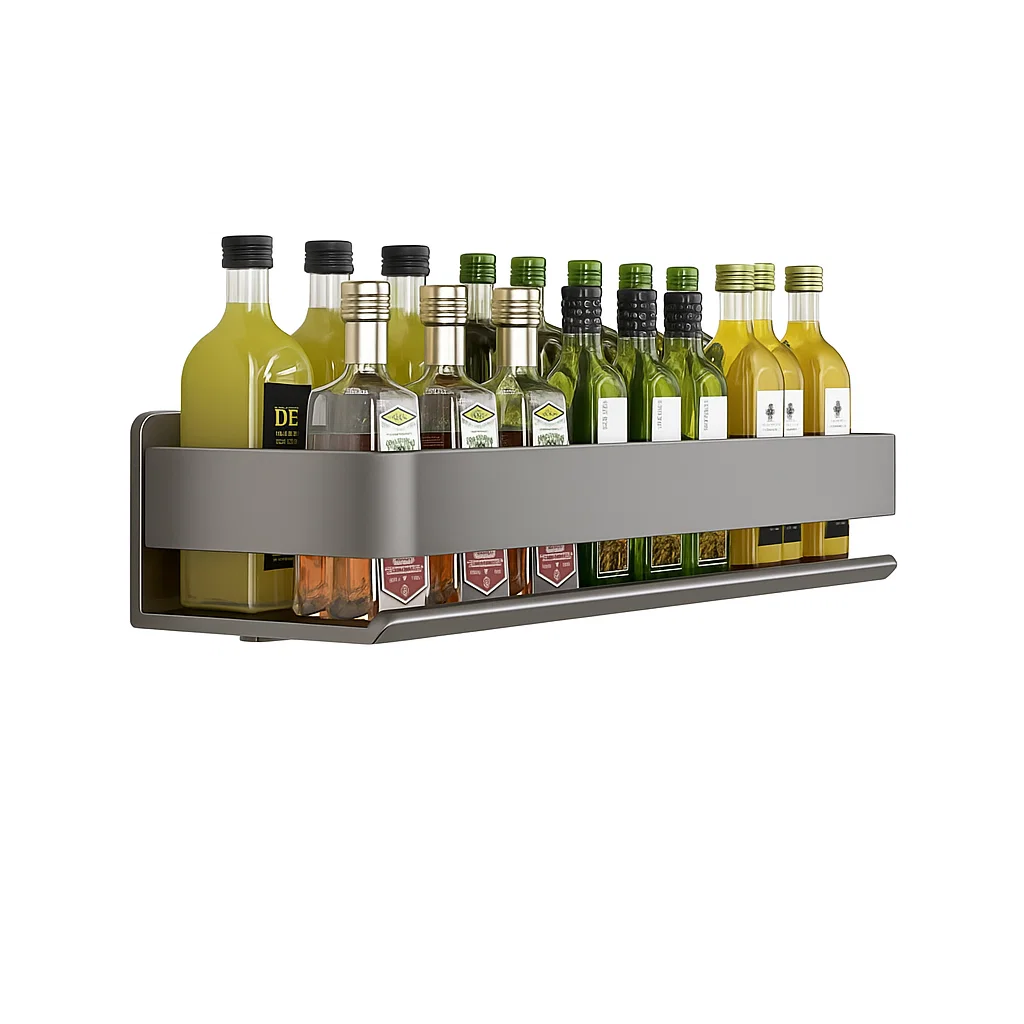 Étagère murale de rangement pour bouteilles de cuisine