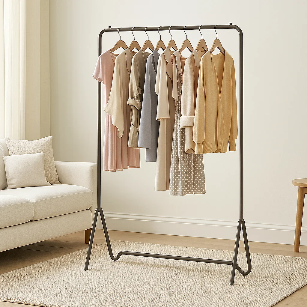 Portant à vêtements moderne en métal robuste