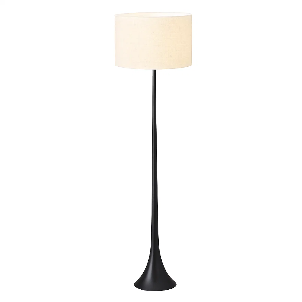 Lampadaire moderne avec abat-jour cylindrique