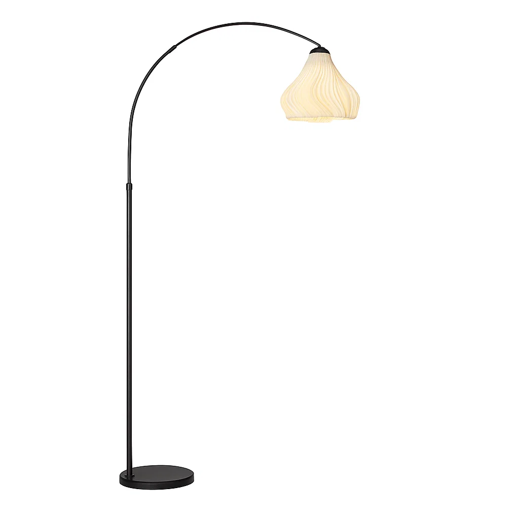 Lampadaire Moderne avec Abat-jour Réglable et Base en Marbre