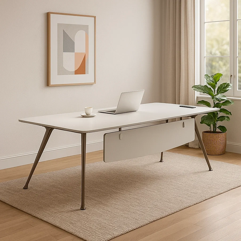 Bureau de réunion rectangulaire design moderne