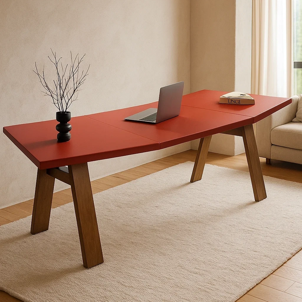 Bureau moderne rectangulaire design avec plateau spacieux